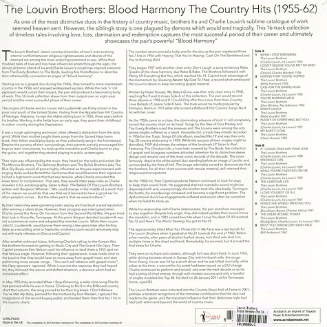 Louvin Brothers - Blood Harmony-The Country Hits 1955-62
