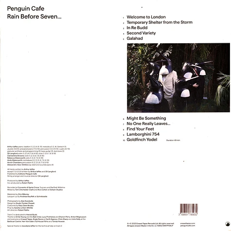 Penguin Cafe - Rain Before Seven Black Vinyl Edition