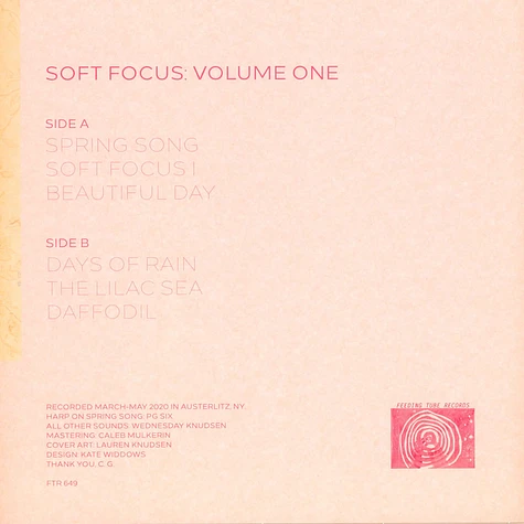 Wednesday Knudsen - Soft Focus Volume One