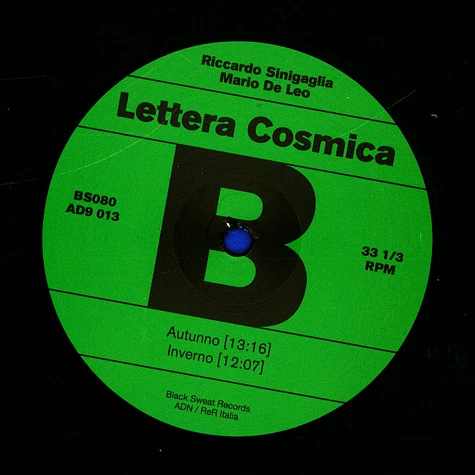 Riccardo Sinigaglia & Mario De Leo - Lettera Cosmica