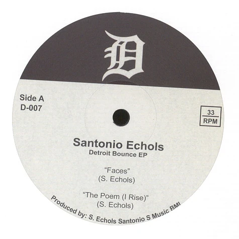 Santonio Echols - Detroit Bounce EP
