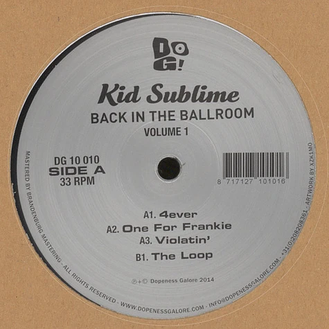 Kid Sublime - Back In The Ballroom (Volume 1)