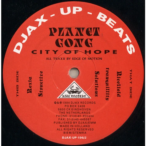Planet Gong - City Of Hope