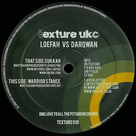 Loefah vs. Darqwan - Sukkah / Warrior Stance