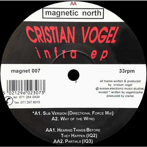 Cristian Vogel - Infra ep
