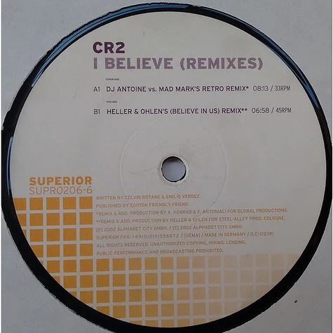 CR2 - I Believe (Remix)