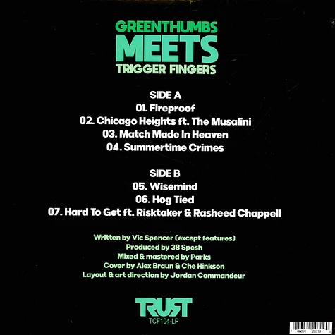 Vic Spencer X 38 Spesh - Greenthumbs Meets Trigger Fingers Black Vinyl Edition