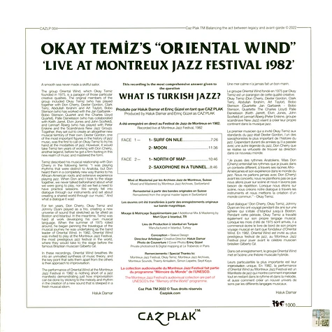 Okay Temiz - Okay Temiz's Oriental Wind Live At Montreux Jazz Festival 1982