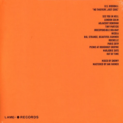 U.S. Highball - No Thievery, Just Cool Swirl Vinyl Edition