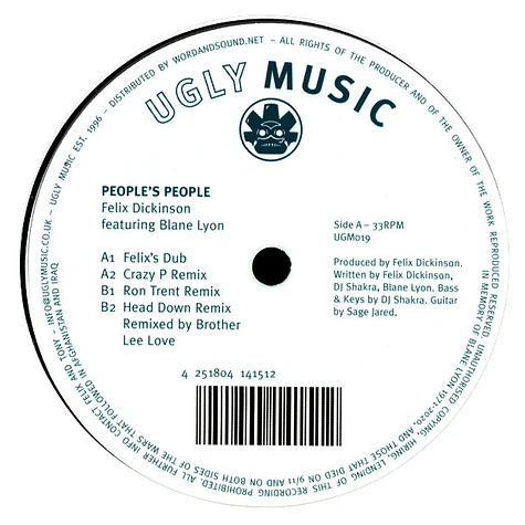 Felix Dickinson Feat. Blane Lyon - People's People