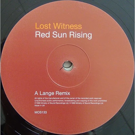 Lost Witness - Red Sun Rising