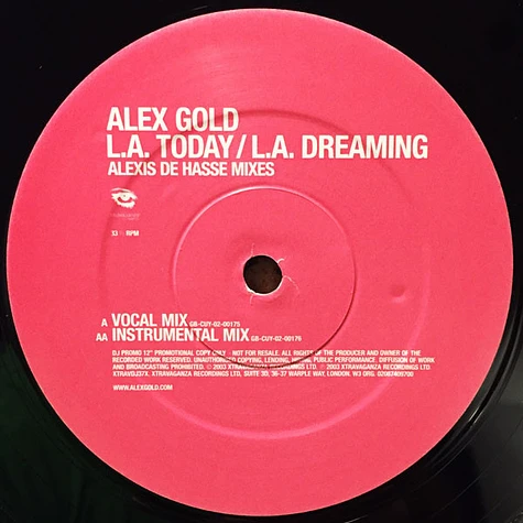 Alex Gold - L.A. Today (Alexis De Hasse Mixes)
