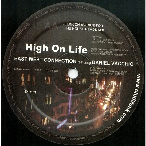 East West Connection Featuring Daniel Vacchio - High On Life