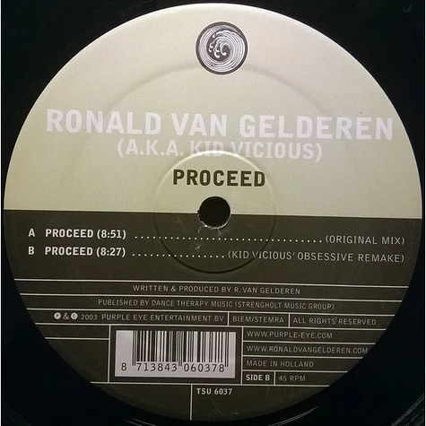 Ronald van Gelderen (A.K.A. Kid Vicious - Proceed