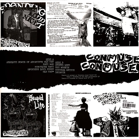 Confuse - Spending Loud Night 1987-1991 - Vinyl LP - 2023 - EU | HHV