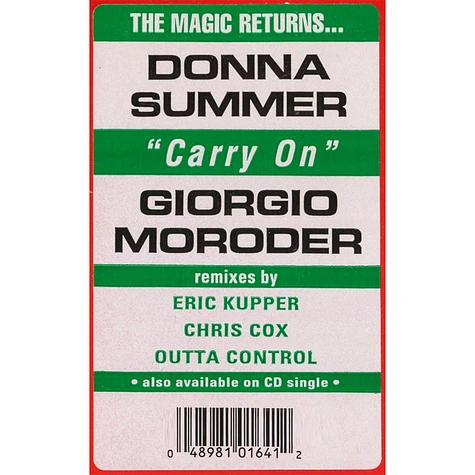 Donna Summer & Giorgio Moroder - Carry On