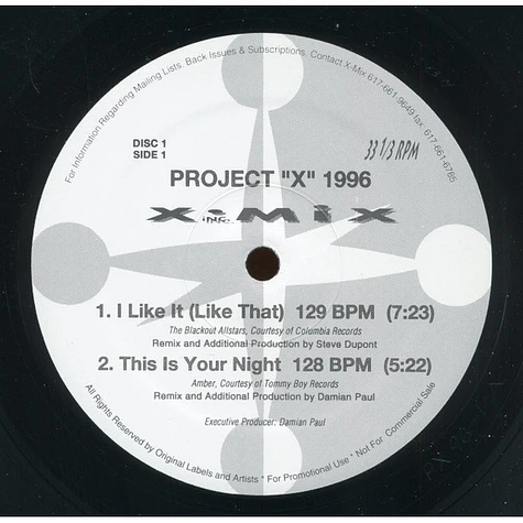 V.A. - Project X Best Of 1996