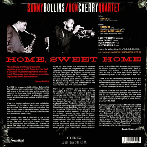 Sonny Rollins & Don Cherry Quartet - Home Sweet Home