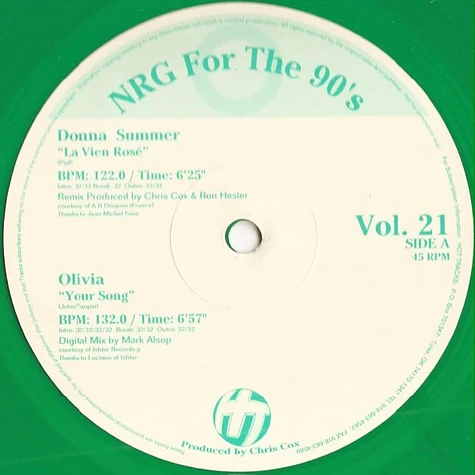 V.A. - NRG For The 90's Volume 21
