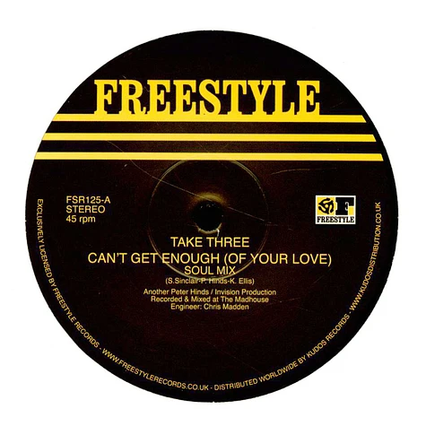 Take Three - Can't Get Enough Of Your Love