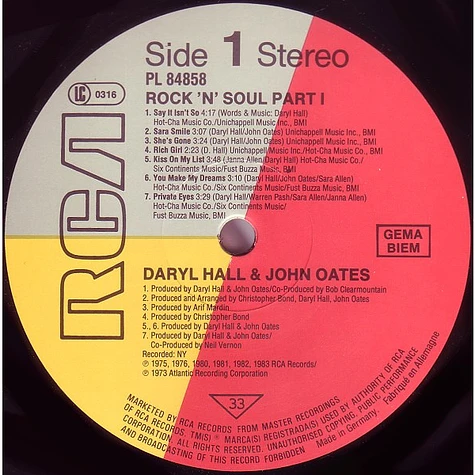 Daryl Hall & John Oates - Rock 'N Soul Part 1