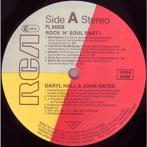 Daryl Hall & John Oates - Rock 'N Soul Part 1