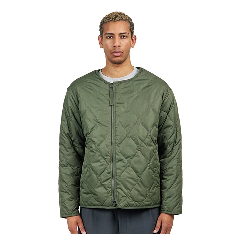 TAION - Military Riversible Crew Neck Down Jacket (Olive / Dark