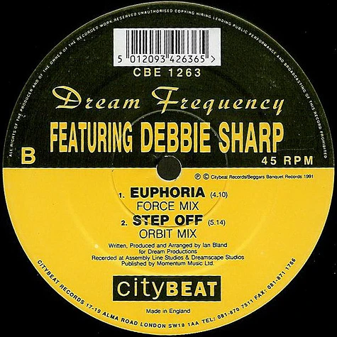 Dream Frequency Featuring Debbie Sharp - Feel So Real
