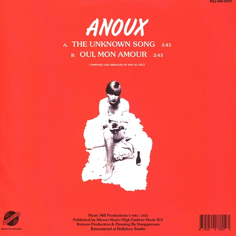 Anoux - The Unknown Song / Qui, Mon Amour Red Vinyl Edition