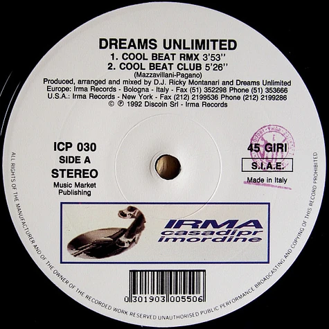 Dreams Unlimited - Cool Beat