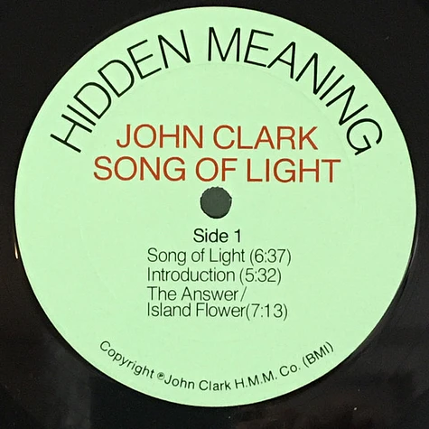 John Clark - Song Of Light
