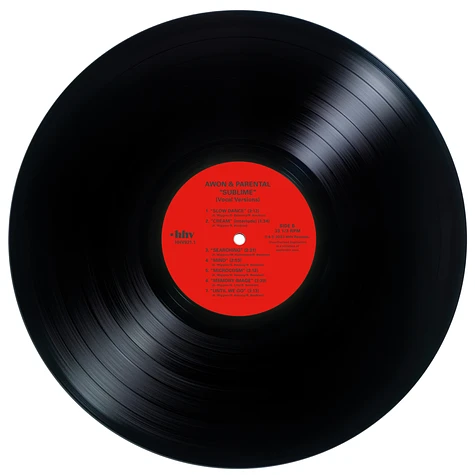 Awon & Parental (de Kalhex) - Sublime Black Vinyl Edition