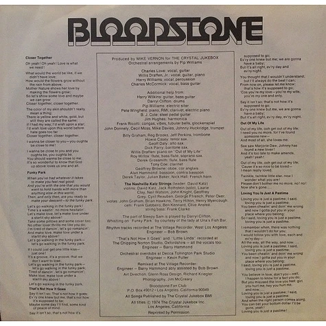 Bloodstone - I Need Time