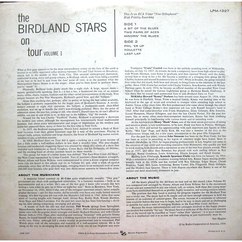 The Birdland Stars - The Birdland Stars On Tour Vol. 1