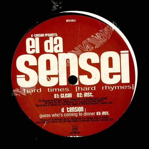 Encore / El Da Sensei - It's Time / Hard Times Hard Rhymes