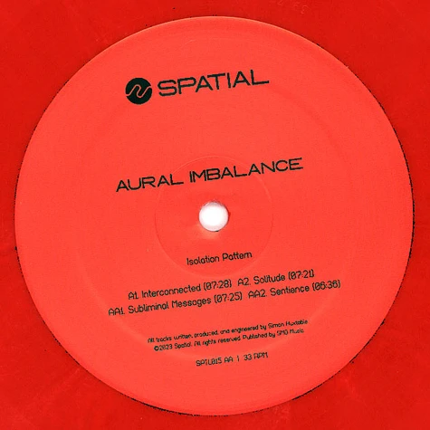Aural Imbalance - Isolation Pattern Pink Marbled Vinyl Edition