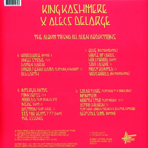 King Kashmere & Alecs Delarge - The Album To End All Alien Abductions Pink Vinyl Edition