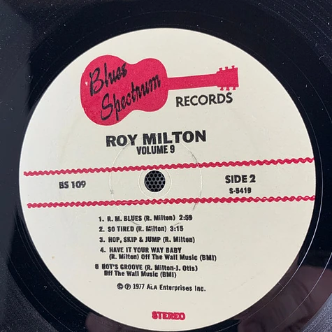 Roy Milton - Great Rhythm & Blues Oldies Volume 9 - Roy Milton