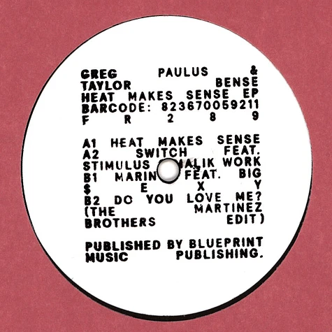 Greg Paulus & Taylor Bense - Heat Makes Sense EP