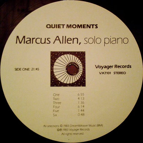 Marcus Allen - Quiet Moments