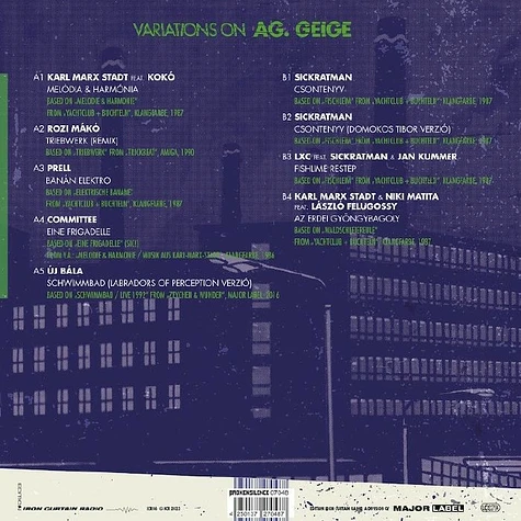 V.A. - Ba(A)D Schandau Express Vol.2 - The Hungarian-German Art Pop Tribute EP