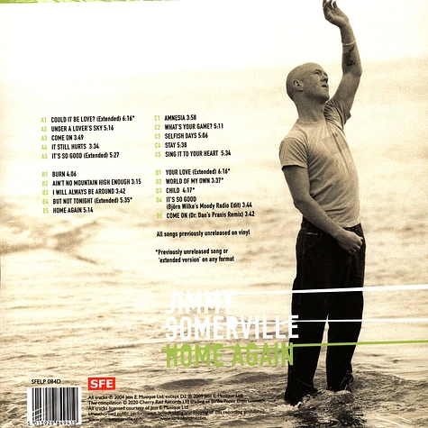 Jimmy Somerville - Home Again Limited Black Vinyl Edition
