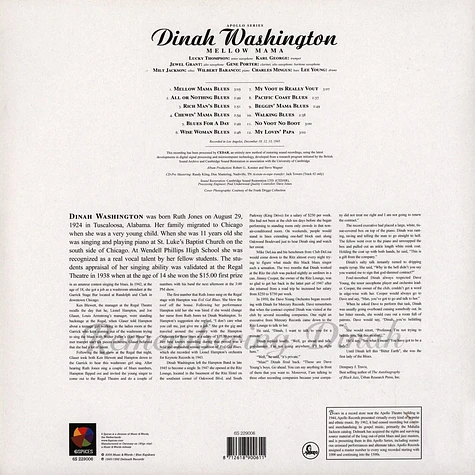 Dinah Washington - Mellow Mama