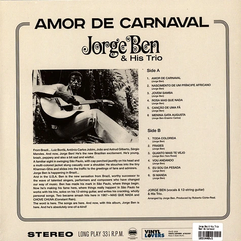 Jorge Ben & His Trio - Amor De Carnaval