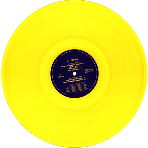 U2 - Zooropa 30th Anniversary Transparent Yellow Vinyl Edition