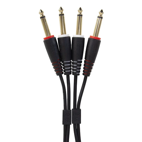 UDG - Ultimate Audio Cable Set 1/4'' Jack-1/4'' Jack Black Straight 1,5m