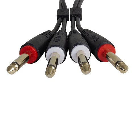 UDG - Ultimate Audio Cable Set 1/4'' Jack-1/4'' Jack Black Straight 1,5m