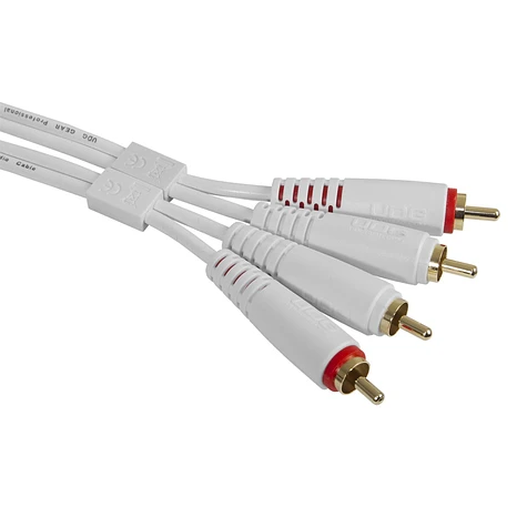 UDG - Ultimate Audio Cable Set RCA - RCA White Straight 3m