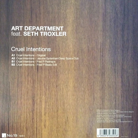 Art Department Feat. Seth Troxler - Cruel Intentions