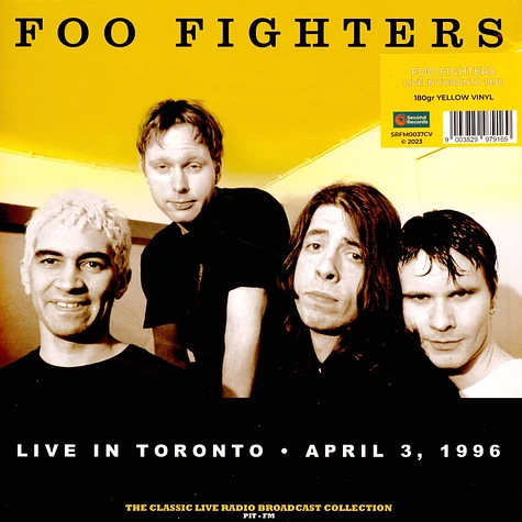 Foo Fighters - Live In Toronto 1996 Yellow Vinyl Edtion